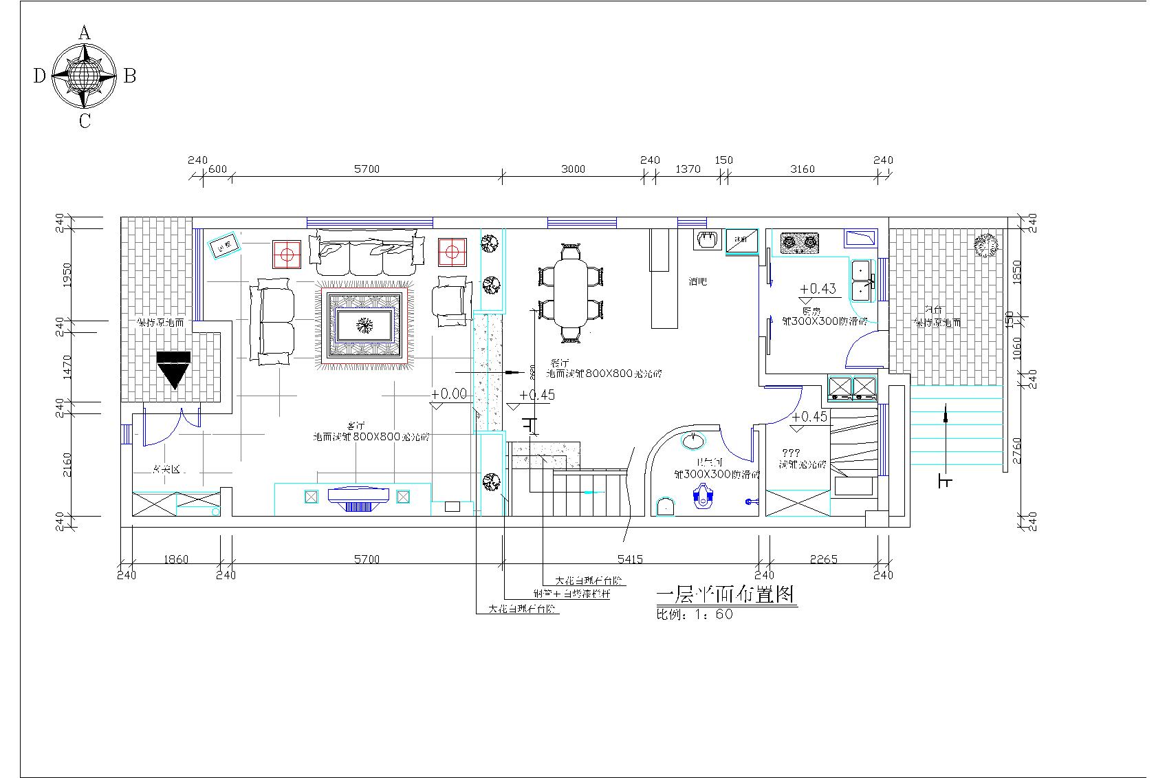 萬科四季花城別墅裝飾設(shè)計(jì)圖CAD