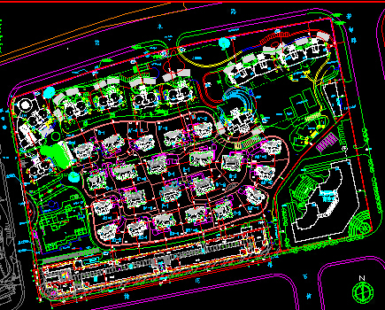 浦東世紀花園二期南塊小別墅方案設計及建筑施工圖