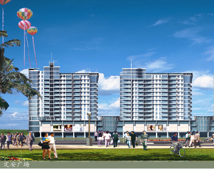 定安廣場建筑設計方案全套